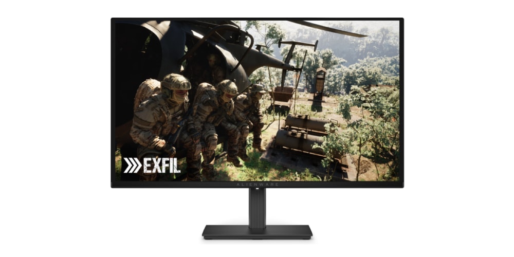 Moniteur avec écran de jeu militaire, soldats et hélicoptère