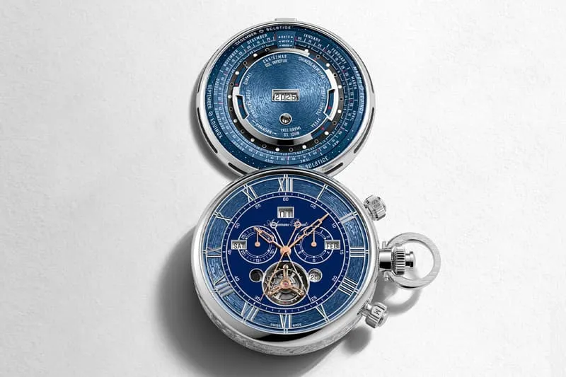 Audemars Piguet Unveils the Astounding 150 Heritage Pocket Watch Ref. 75150PT.OO.01 universal calendar