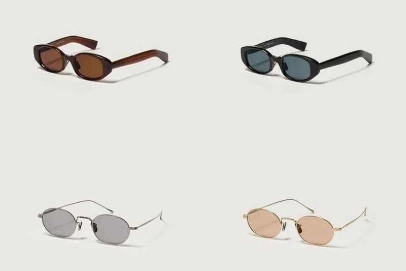 Quatre paires de lunettes de soleil de styles variés.