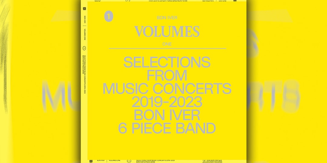 Jaquette de Bon Iver, volumes de concerts de 2019 à 2023.