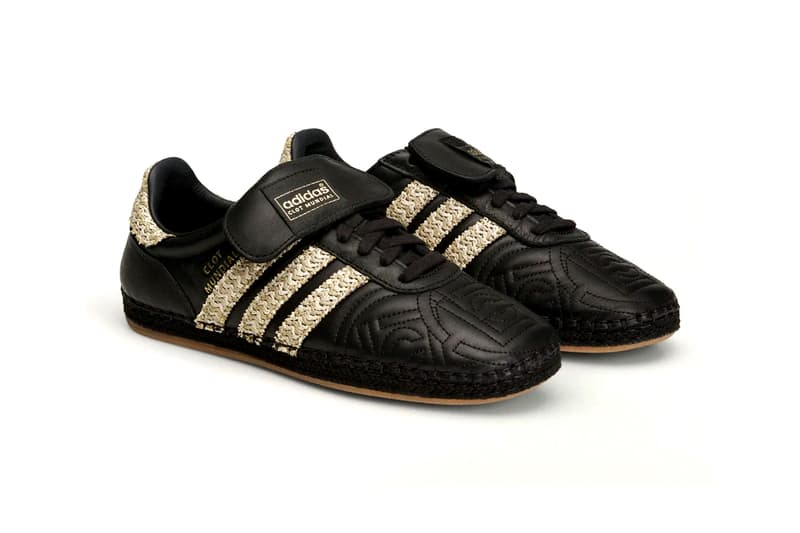 Chaussures Adidas noires avec détails en dentelle blanc cassé