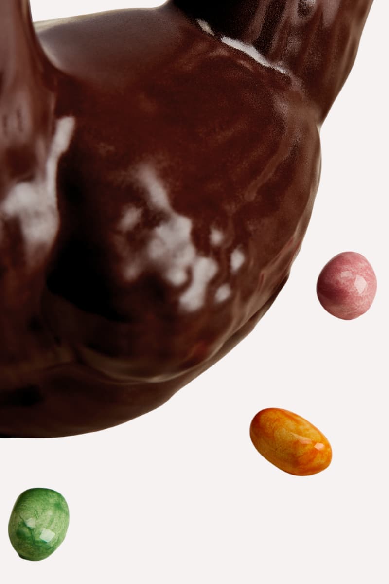 Informations sur la sortie de l'œuf en chocolat Dior à 30 montaigne par yannick alleno, assiette de Pâques Trompe L'œil