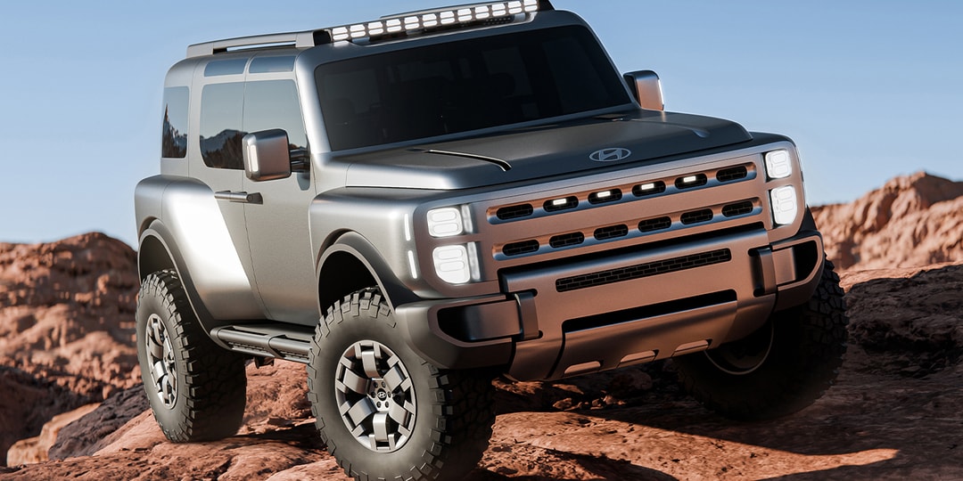 SUV robuste Hyundai sur terrain rocheux.