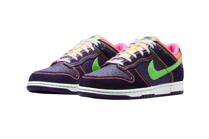 Images officielles des Nike Dunk Low Dynasty Purple/Garden Purple-Netherlands Orange IR1526-500