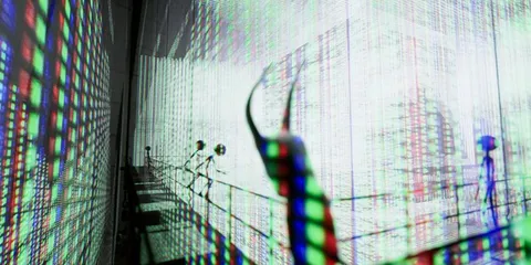 Figures et motifs colorés en pixel art