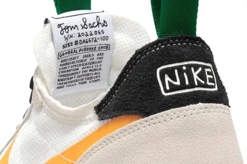 Informations sur la sortie de la NikeCraft General Purpose Shoe Bricolage DA6672-100 de Tom Sachs