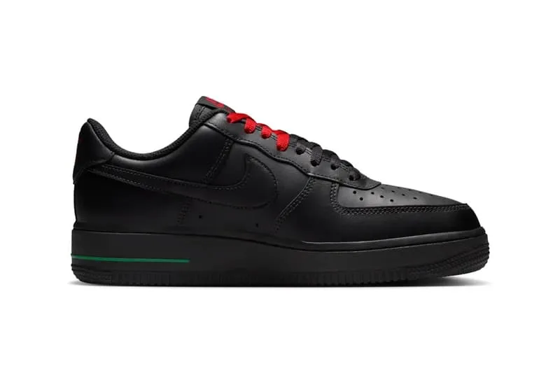 Informations sur la sortie des Nike Air Force 1 Low SE 'Rose Black' Noir/Sport Red-Pine Green-Black