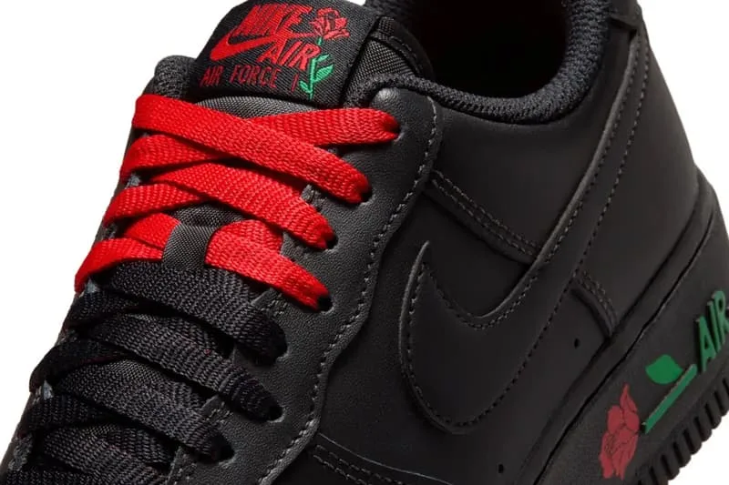 Informations sur la sortie des Nike Air Force 1 Low SE 'Rose Black' Noir/Sport Red-Pine Green-Black