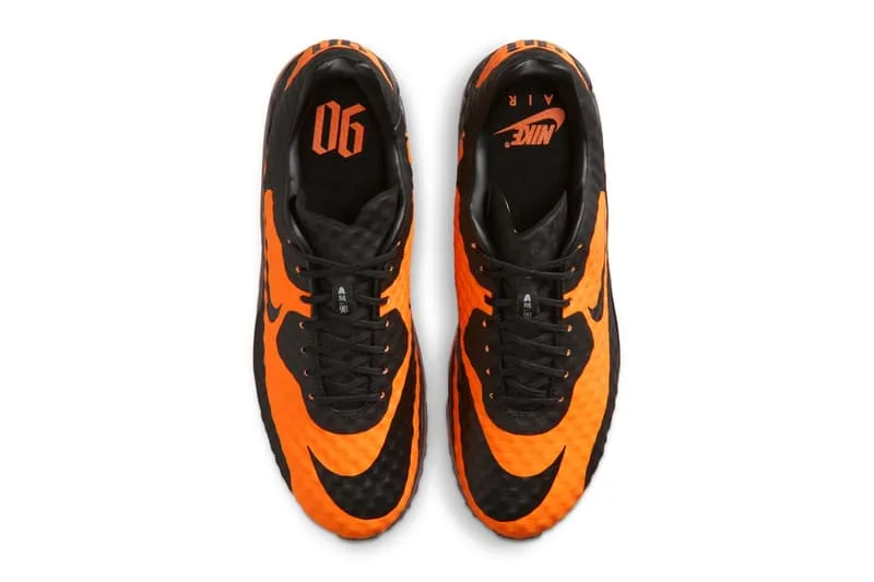 Informations sur la sortie des Nike Air Max 90 'Hypervenom' IR1978-844 Bright Citrus/Total Orange-Black