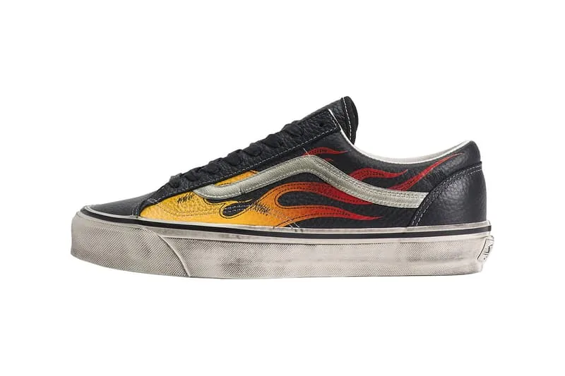 Informations sur la sortie du pack Vans Old Skool LX “Archive Flame” Vert/Violet-Gris VN000D9RGRK VN000D9RCJK Noir/Orange-Rouge VN000D9RCCZ Blanc/Gris-Noir