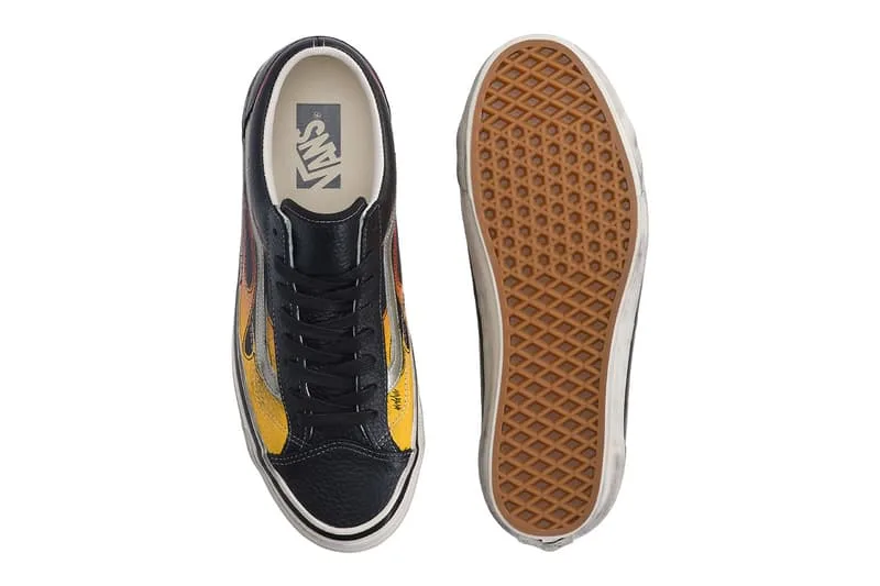 Informations sur la sortie du pack Vans Old Skool LX “Archive Flame” Vert/Violet-Gris VN000D9RGRK VN000D9RCJK Noir/Orange-Rouge VN000D9RCCZ Blanc/Gris-Noir