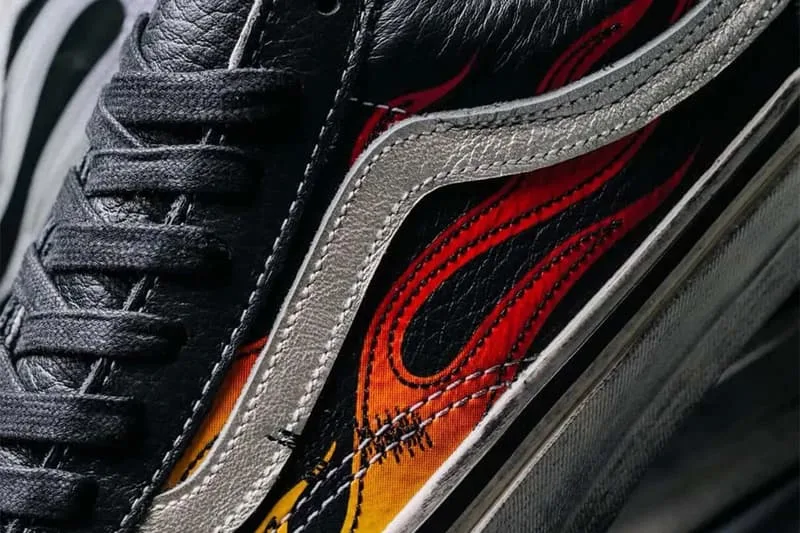 Informations sur la sortie du pack Vans Old Skool LX “Archive Flame” Vert/Violet-Gris VN000D9RGRK VN000D9RCJK Noir/Orange-Rouge VN000D9RCCZ Blanc/Gris-Noir