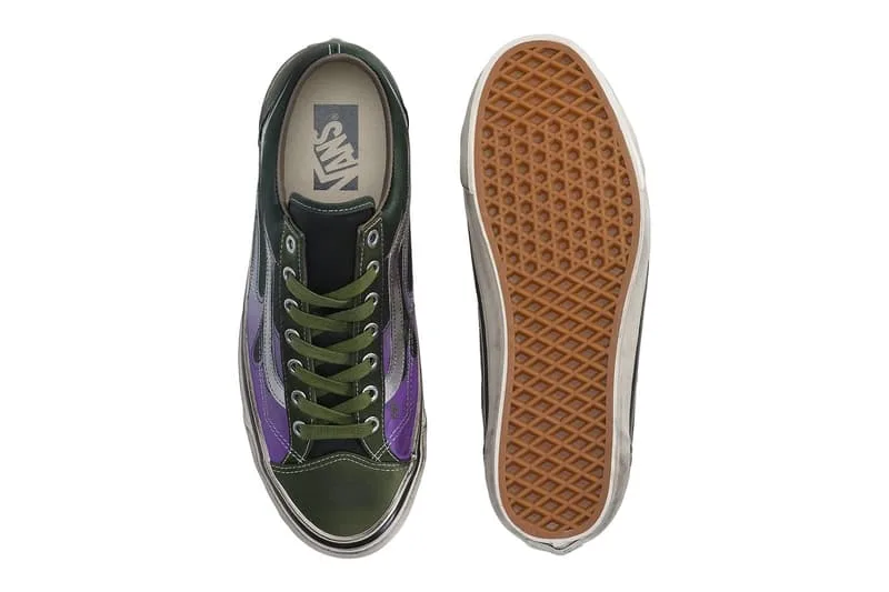 Informations sur la sortie du pack Vans Old Skool LX “Archive Flame” Vert/Violet-Gris VN000D9RGRK VN000D9RCJK Noir/Orange-Rouge VN000D9RCCZ Blanc/Gris-Noir